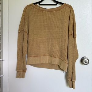 Urban outfitters Out from under yellow oversized waffle top
